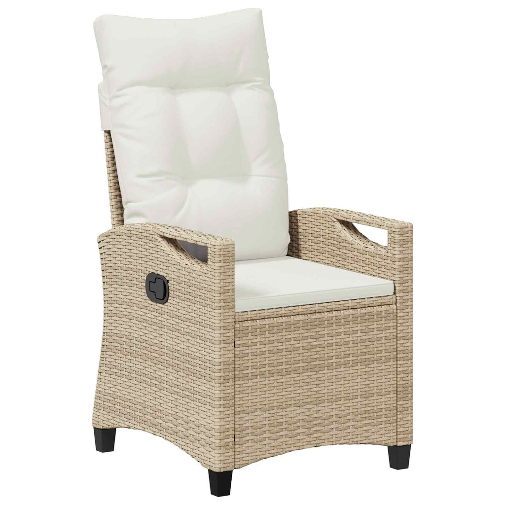 Silla de Jardín 2 pcs Beige y Crema 56 x 60 x 112 cm