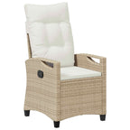 Silla de Jardín 2 pcs Beige y Crema 56 x 60 x 112 cm