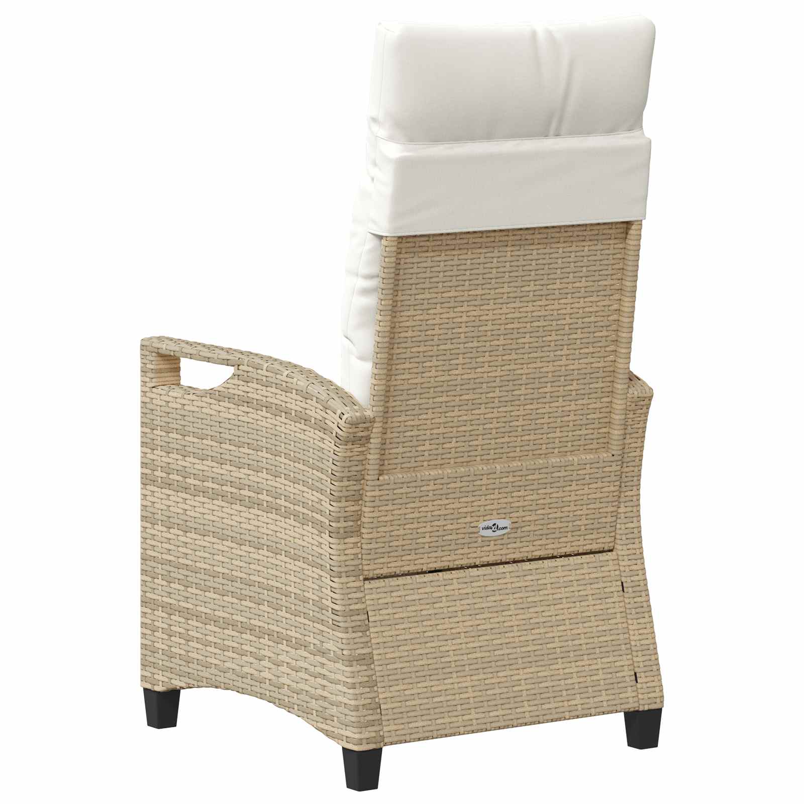 Silla de Jardín 2 pcs Beige y Crema 56 x 60 x 112 cm