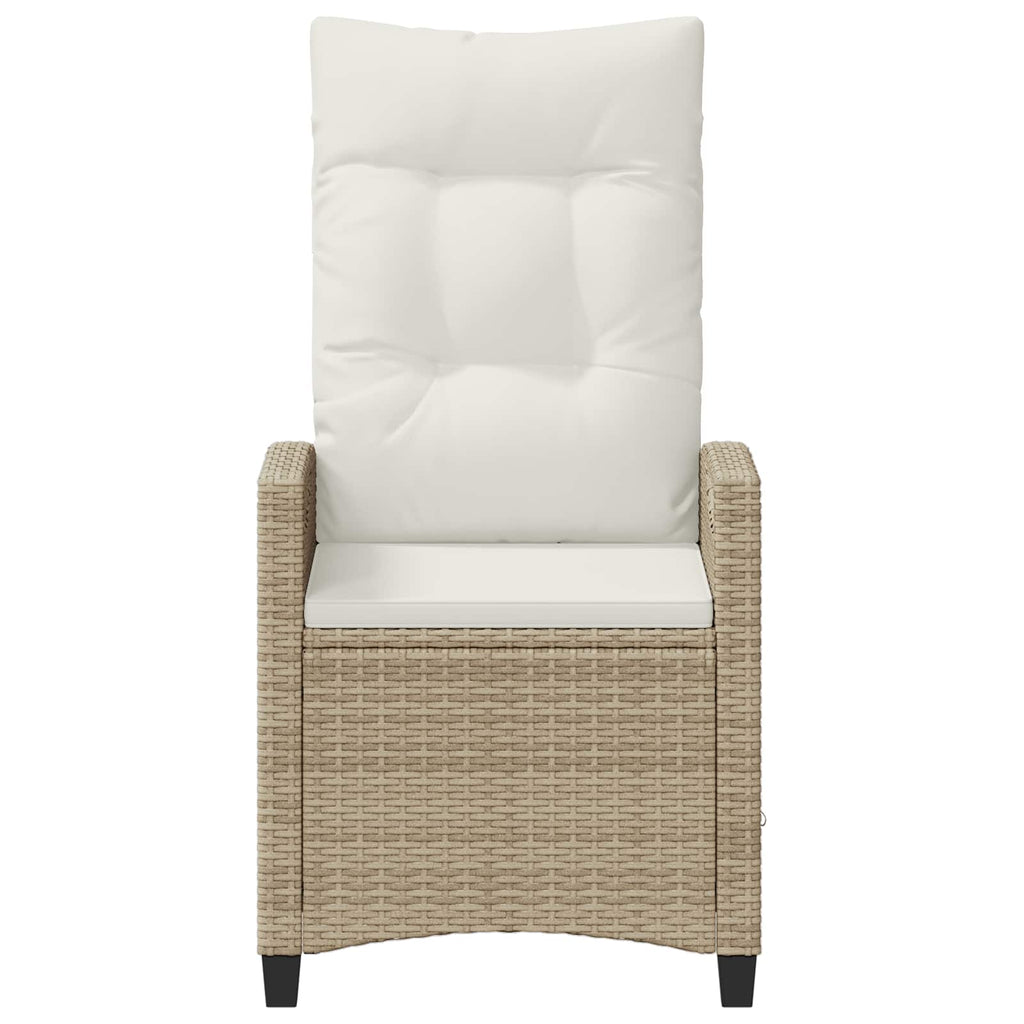 Silla de Jardín 2 pcs Beige y Crema 56 x 60 x 112 cm