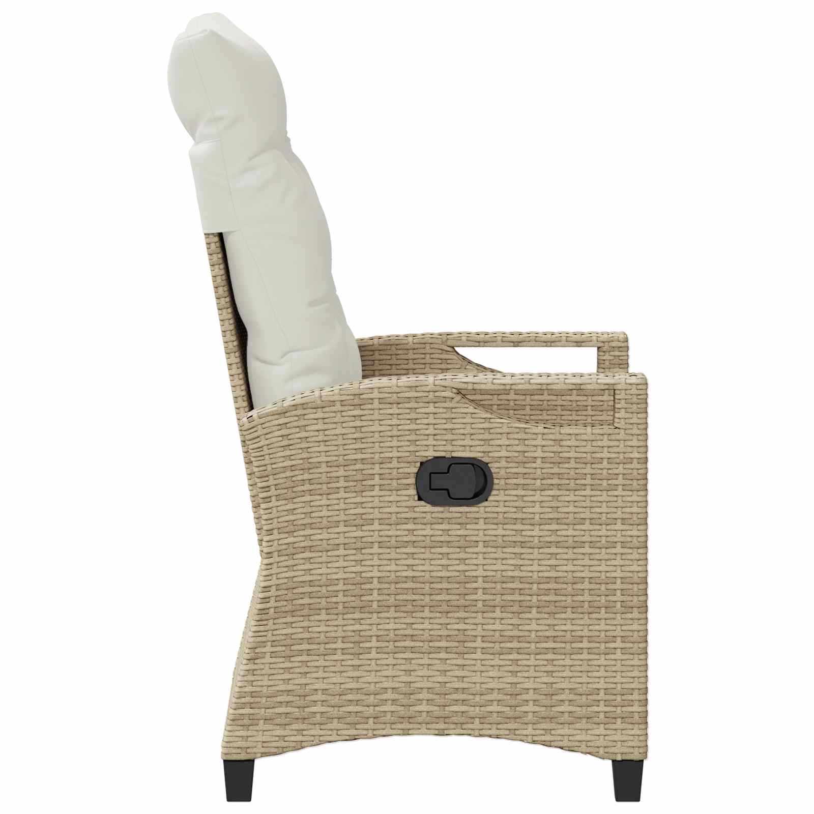 Silla de Jardín 2 pcs Beige y Crema 56 x 60 x 112 cm