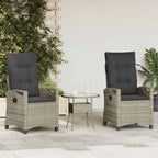 Silla de Jardín 2 pcs Beige y Crema 56 x 60 x 112 cm