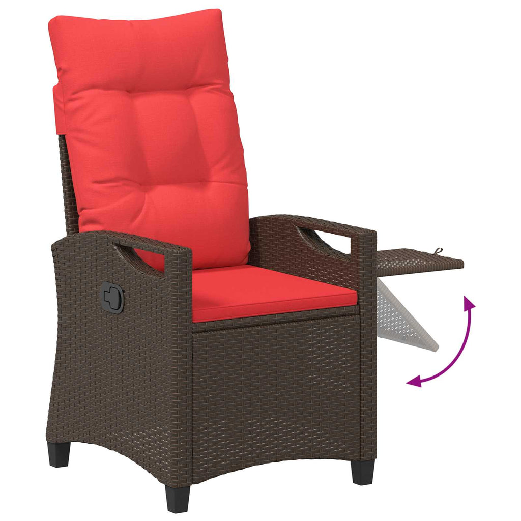 Silla de jardín reclinable 56 x 60 x 112 cm acero