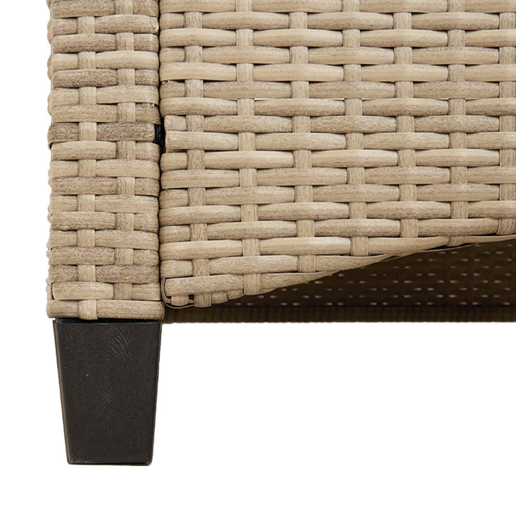 Banco de jardín Beige y Gris Claro 105 x 60 x 112 cm