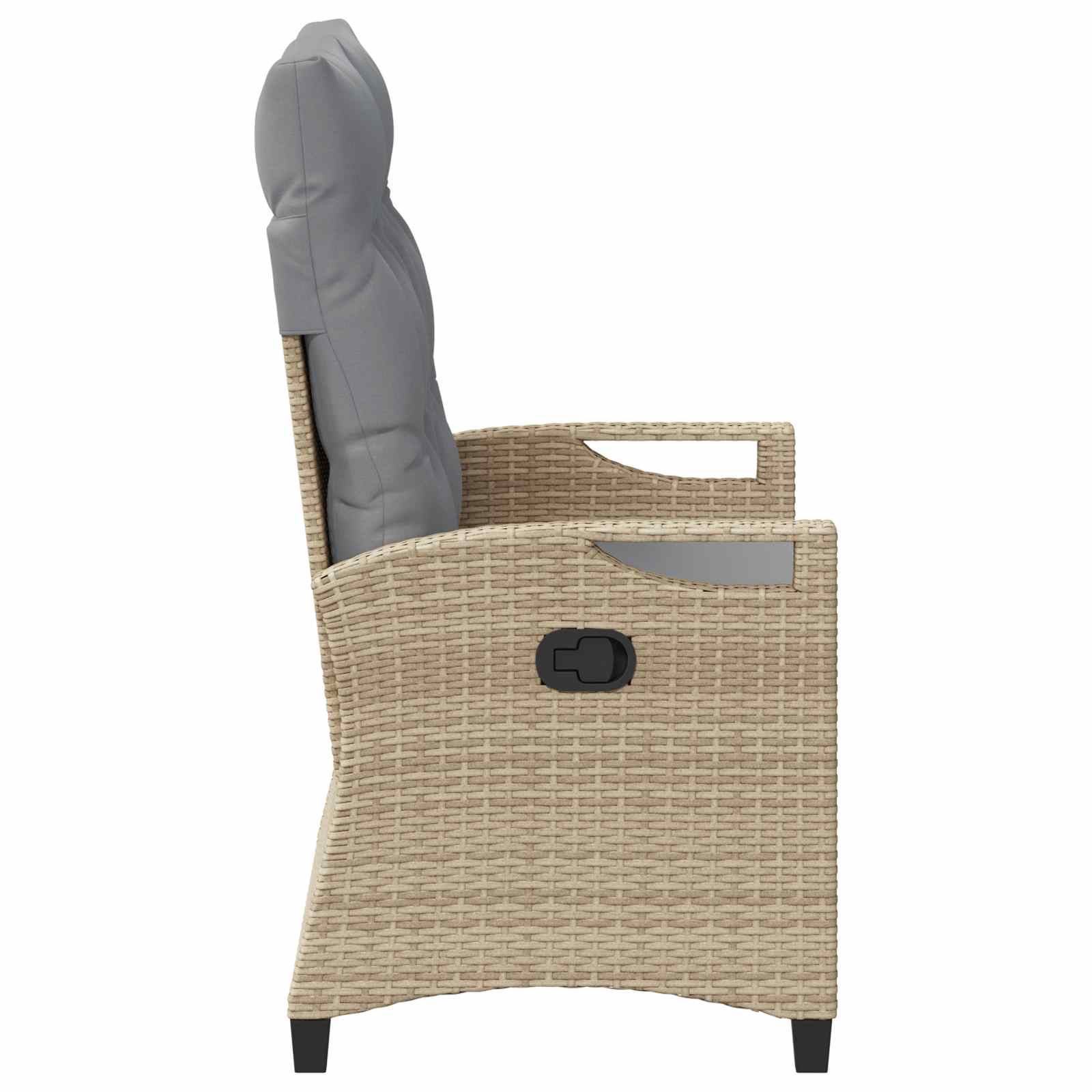 Banco de jardín Beige y Gris Claro 105 x 60 x 112 cm