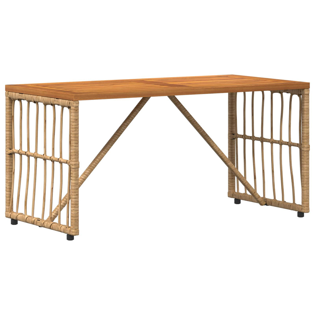 Juego de muebles de exterior 4 pcs Natural y Crema