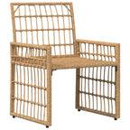 Juego de muebles de exterior 4 pcs Natural y Crema