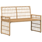 Juego de muebles de exterior 4 pcs Natural y Crema