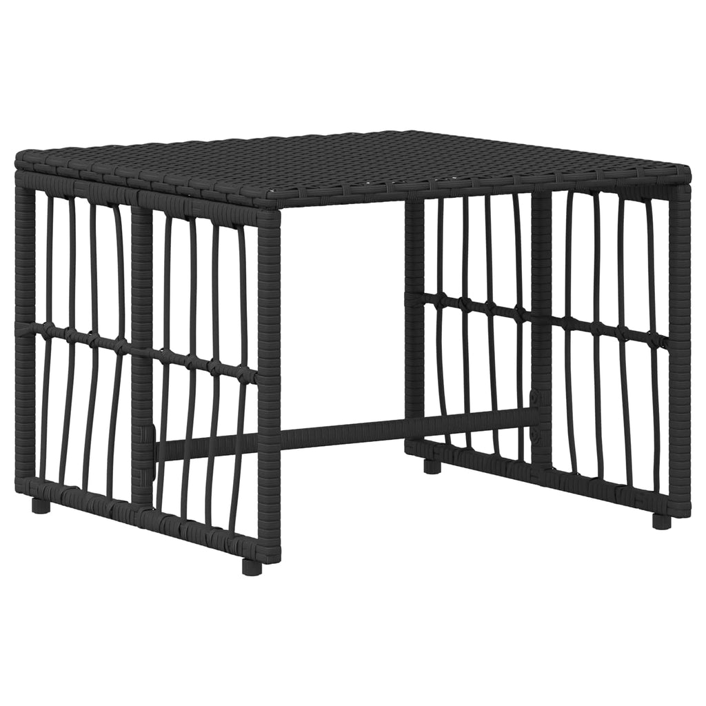 Juego de muebles de exterior 5 pcs Negro y Gris oscuro