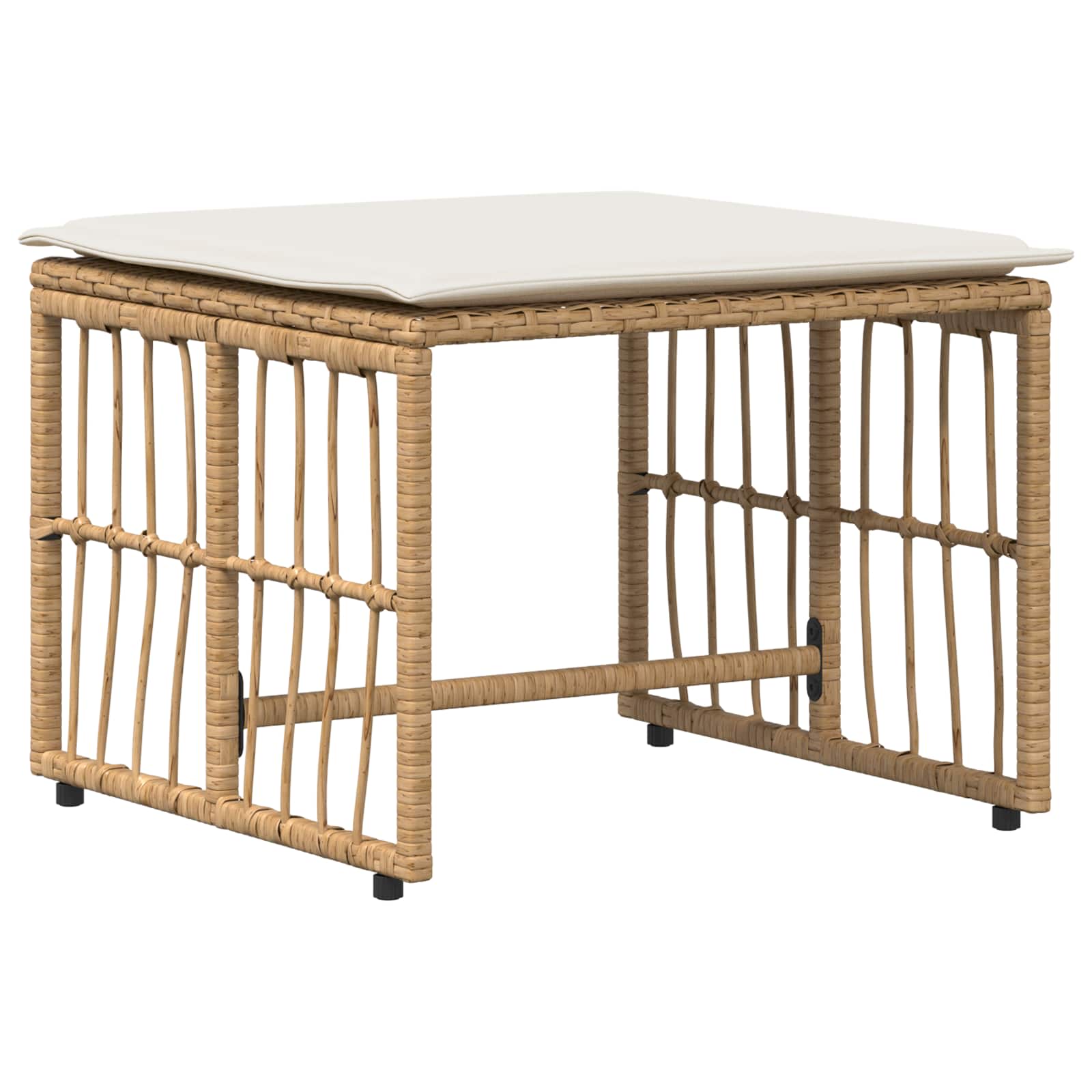 Juego de muebles de exterior 5 pcs Natural y Crema