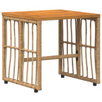 Juego de muebles de exterior 5 pcs Natural y Crema