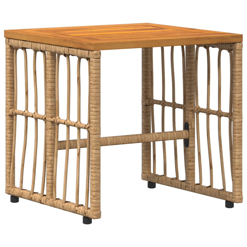 Juego de muebles de exterior 3 pcs Natural y Crema