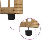Juego de muebles de exterior 3 pcs Natural y Crema