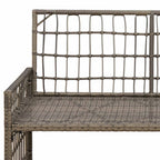 Banco de exterior Liso Gris y Gris Oscuro 116 x 55 x 82 cm