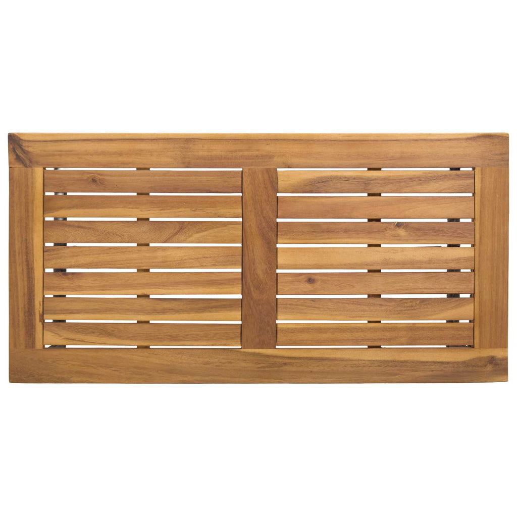 Mesa de exterior Gris y marrón 80 x 40 x 40 cm ratán sintético