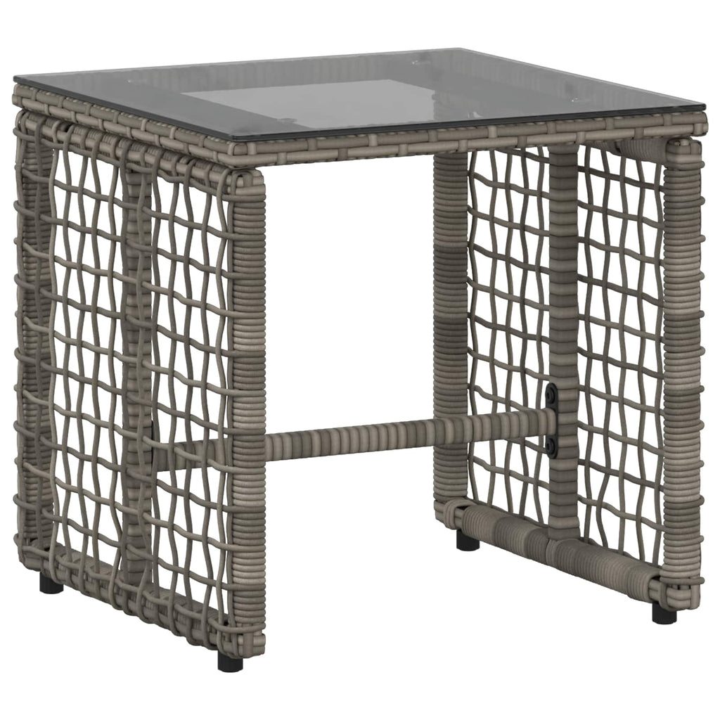 Juego de muebles de exterior con cojín 3 pcs Gris