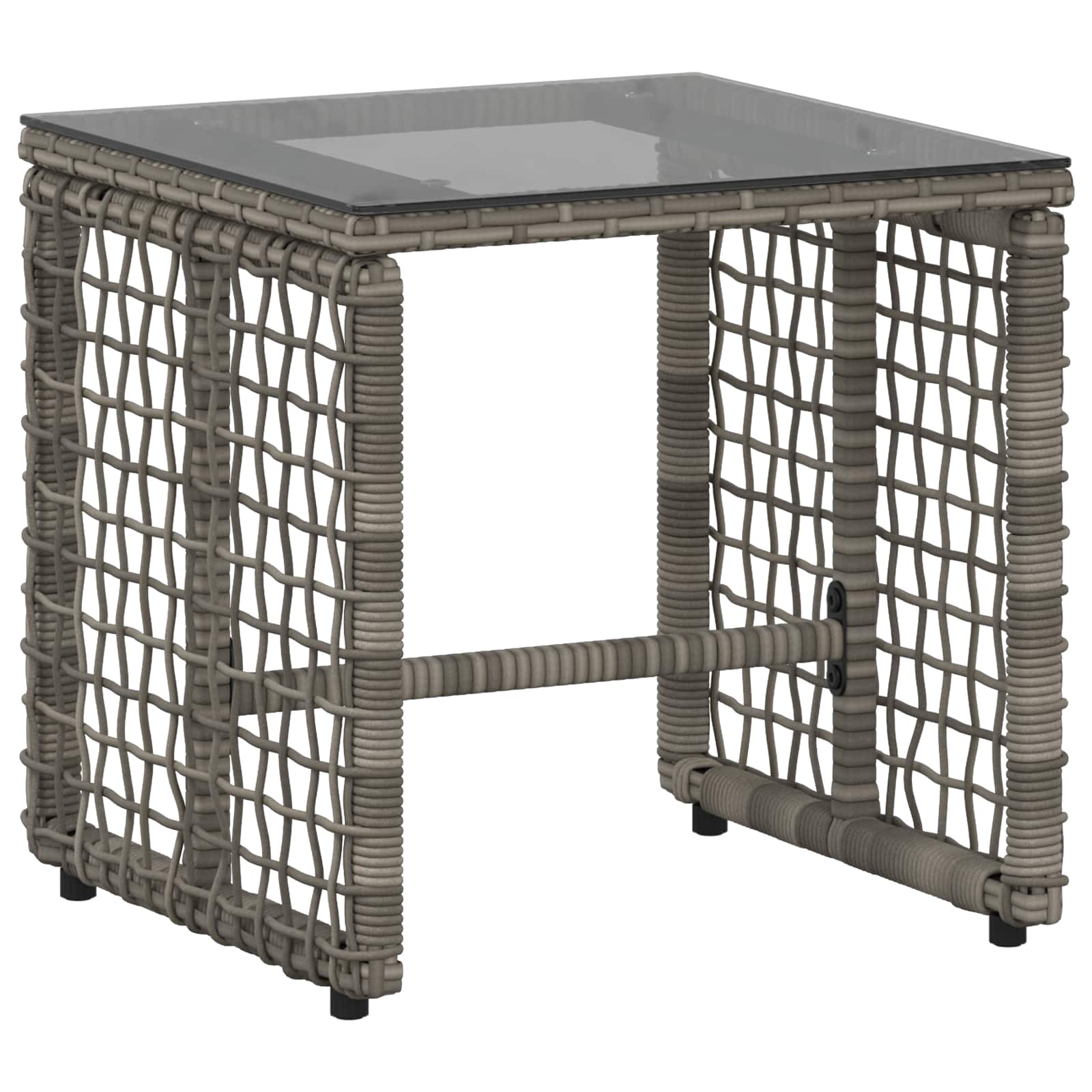 Juego de muebles de exterior con cojín 3 pcs Gris