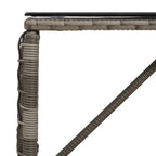 Mesa de exterior Gris y Negro 80 x 40 x 40 cm