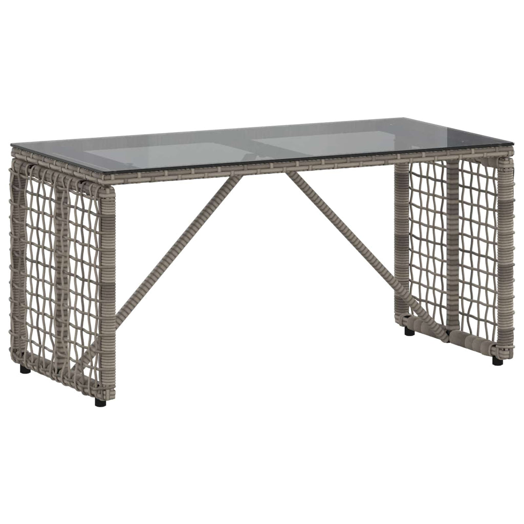 Mesa de exterior Gris y Negro 80 x 40 x 40 cm
