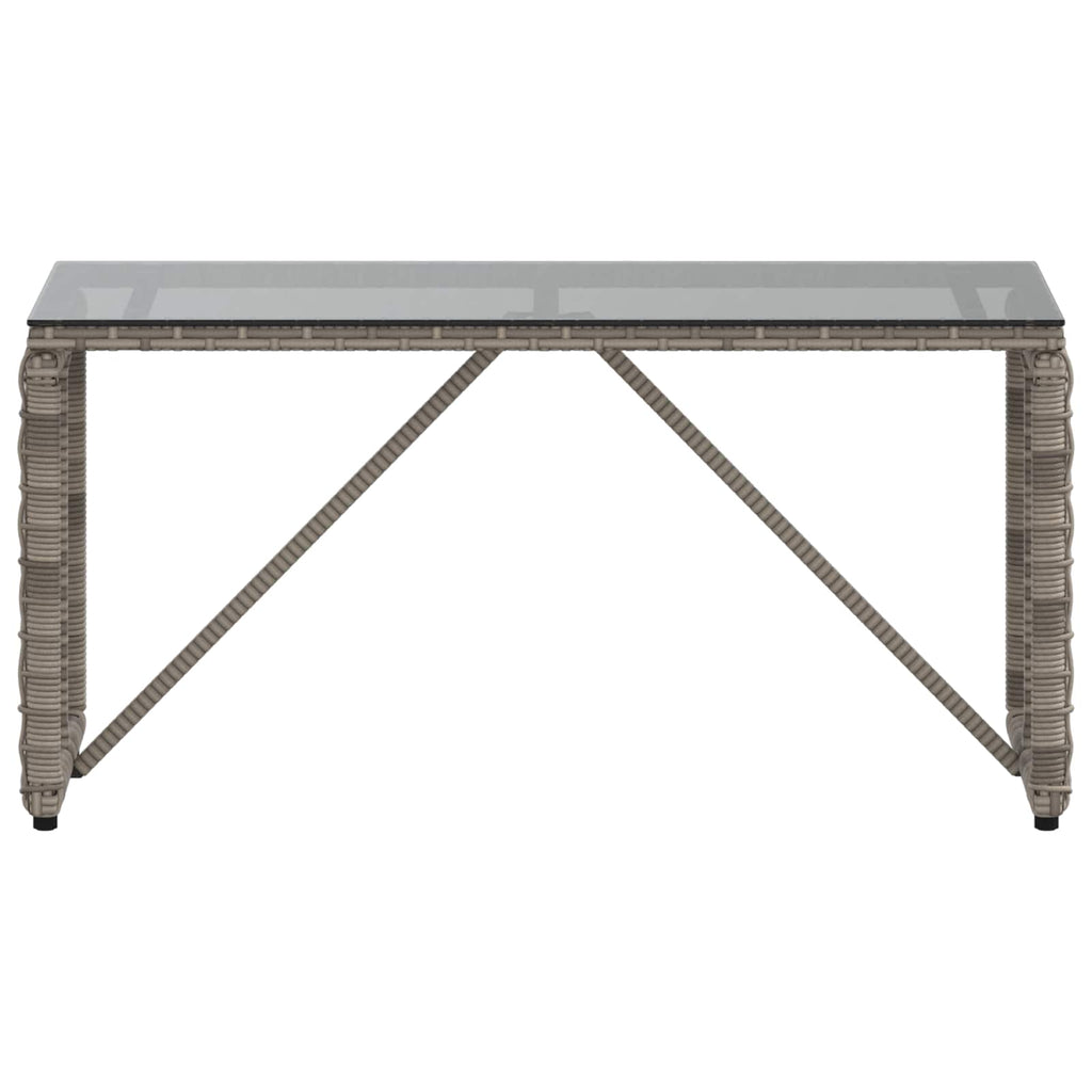 Mesa de exterior Gris y Negro 80 x 40 x 40 cm