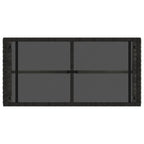 Mesa de exterior Gris y Negro 80 x 40 x 40 cm
