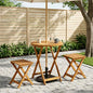 Mesa de jardim dobrável Natural Ø110 x 75 cm