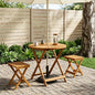 Mesa de jardim dobrável Natural Ø110 x 75 cm