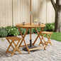 Mesa de jardim dobrável Natural Ø110 x 75 cm