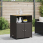 Beige Cabinet 70 x 50 x 87 cm Polyester and Rattan Roly