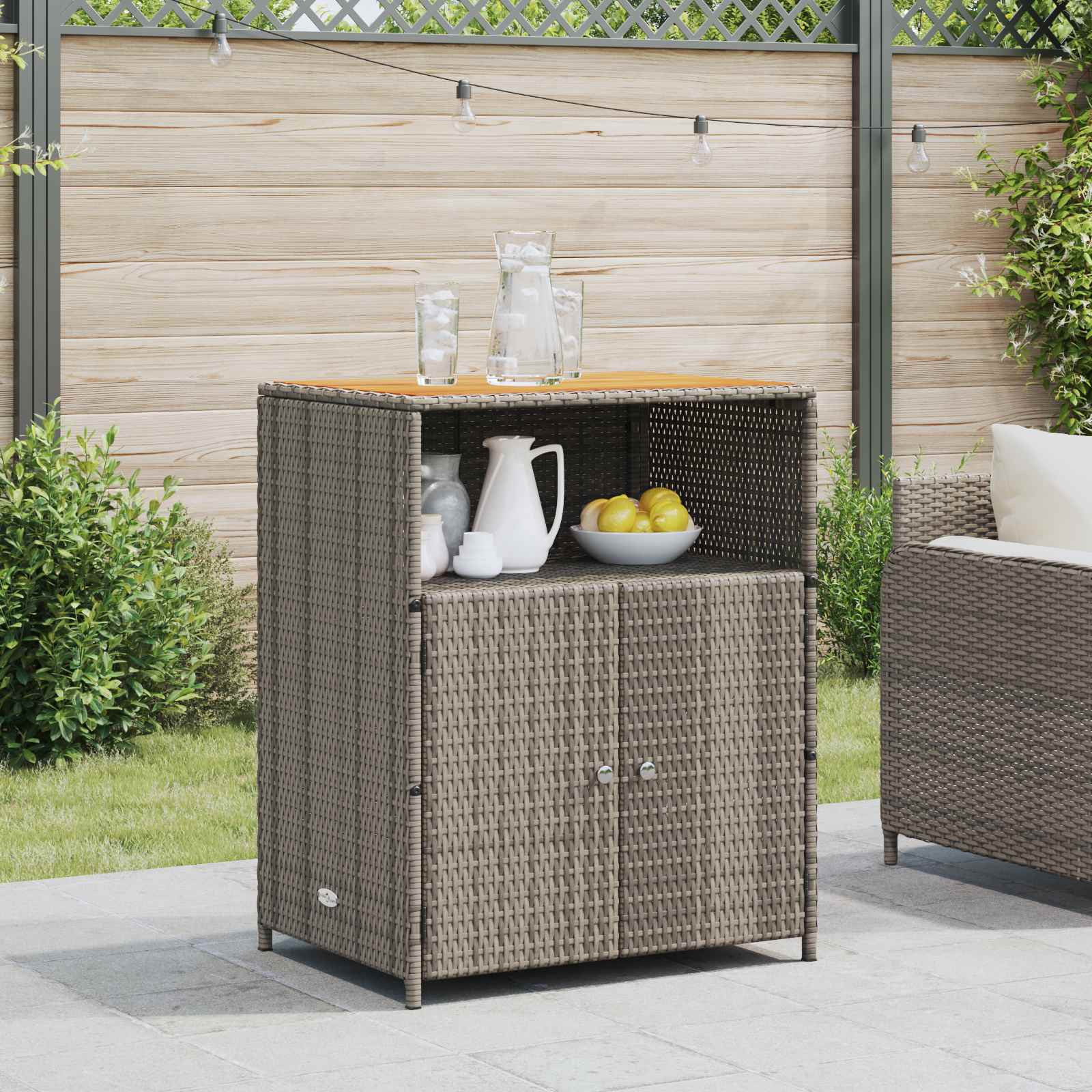 Armario Beige 70 x 50 x 87 cm Poliéster y Ratten Roly