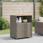 Beige Cabinet 70 x 50 x 87 cm Polyester and Rattan Roly