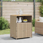 Beige Cabinet 70 x 50 x 87 cm Polyester and Rattan Roly