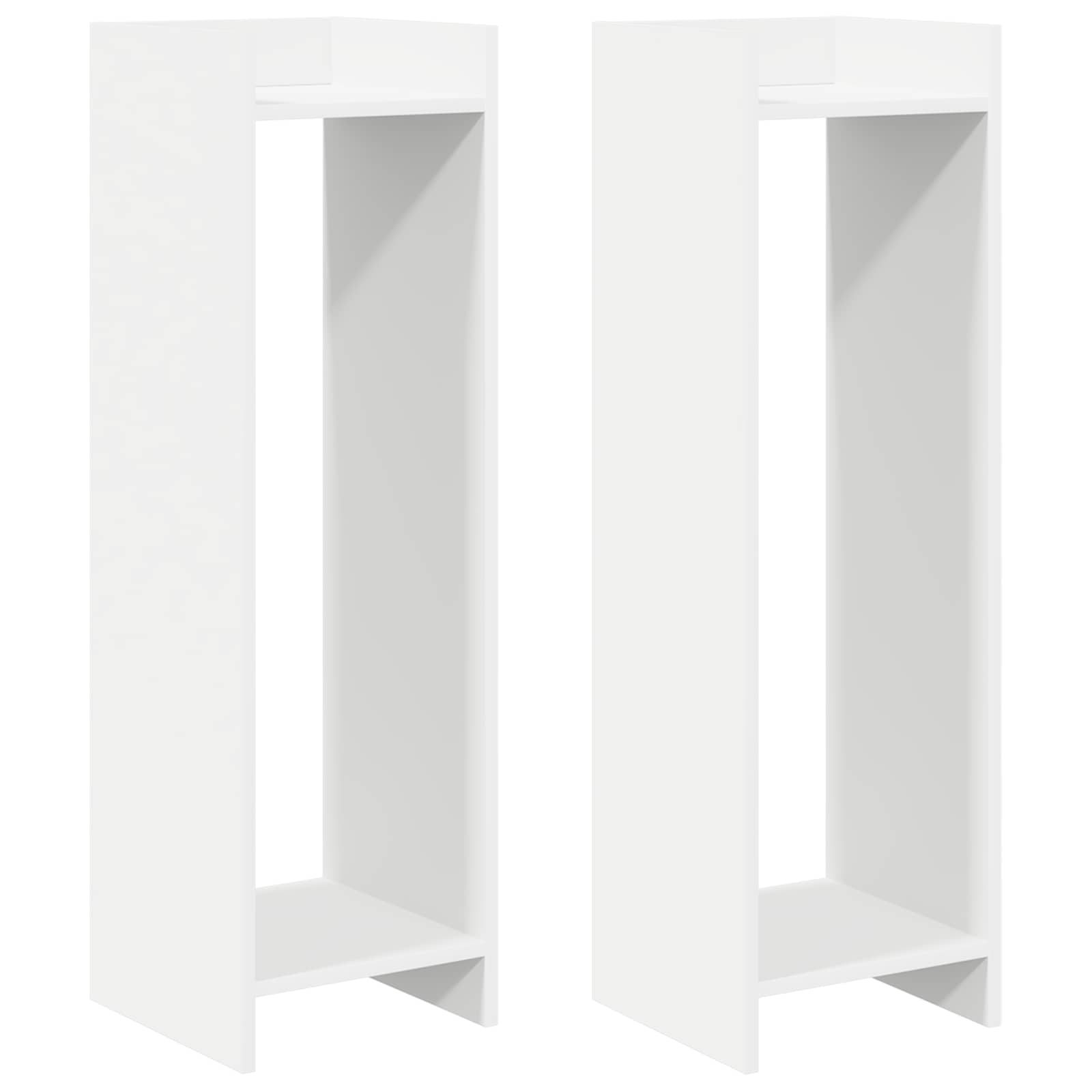 Soporte de plantas 2 pcs 30 x 30 x 100 cm Madera de ingeniería