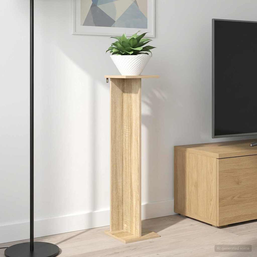 Soporte de plantas Roble Sonoma 25 x 25,5 x 100,5 cm