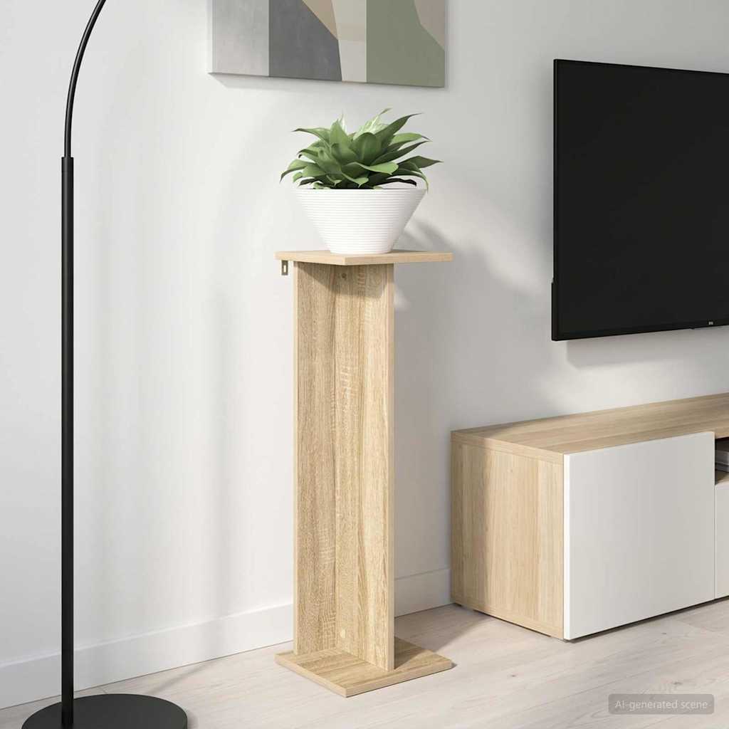 Soporte de plantas Roble Sonoma 25 x 25,5 x 100,5 cm