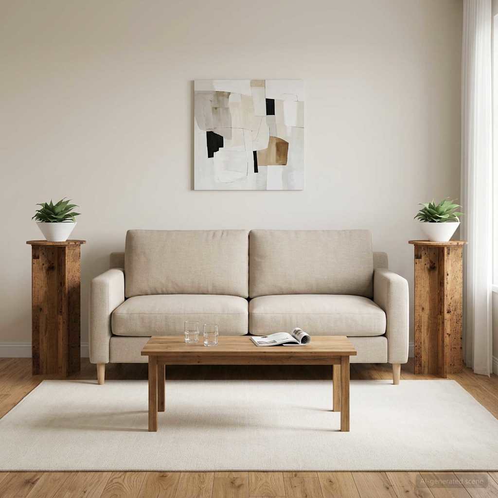 Soporte de plantas 2 pcs Brillante 29,5 x 29,5 x 60 cm