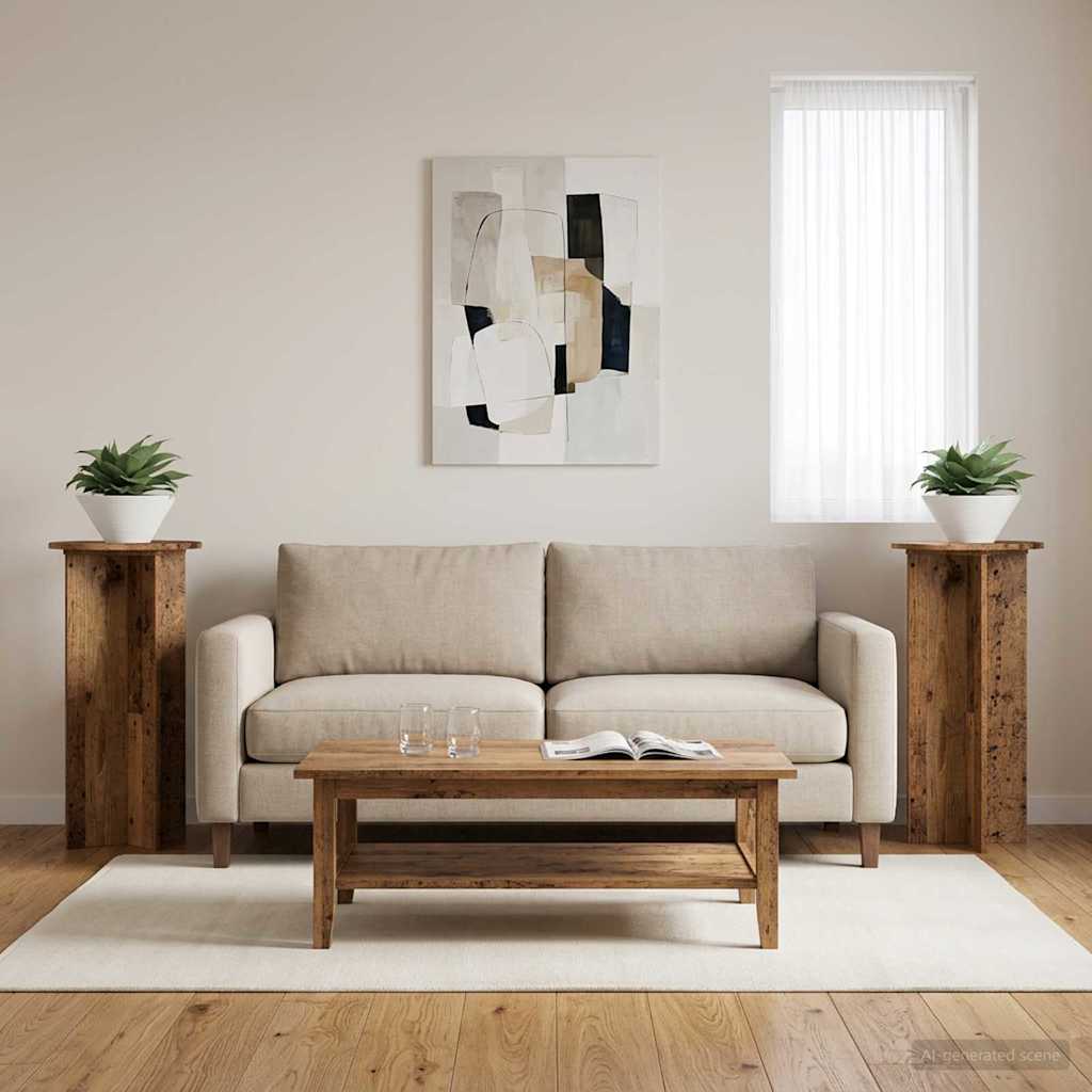 Soporte de plantas 2 pcs Brillante 29,5 x 29,5 x 60 cm