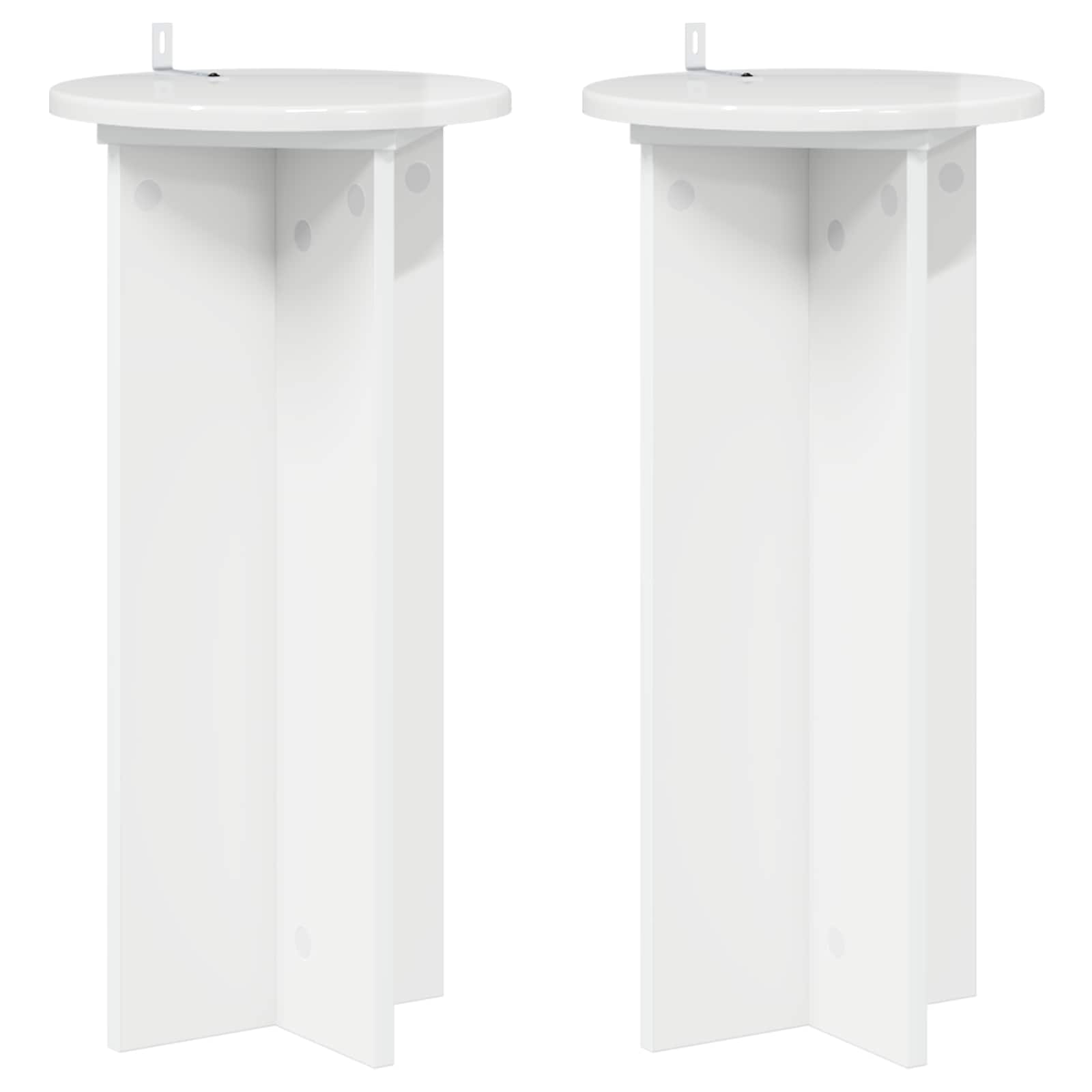 Soporte de plantas 2 pcs Brillante 29,5 x 29,5 x 60 cm