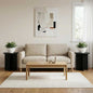 Plant Stand 2 pcs Glossy 29.5 x 29.5 x 60 cm