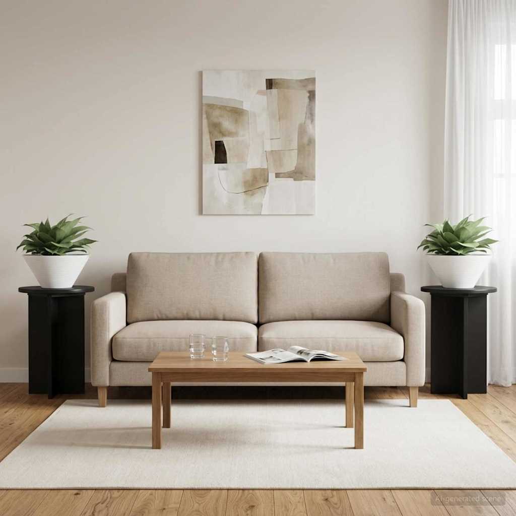 Soporte de plantas 2 pcs Brillante 29,5 x 29,5 x 60 cm