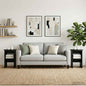 Sideboard cabinet 2 pcs High Gloss Ø40 x 50 cm