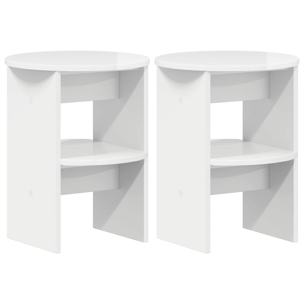 Armario auxiliar 2 pcs Alto Brillo Ø40 x 50 cm