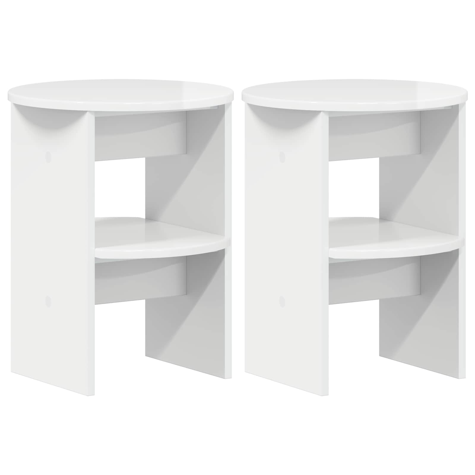 Armario auxiliar 2 pcs Alto Brillo Ø40 x 50 cm