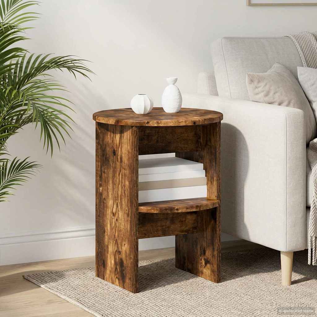 Armario auxiliar Roble Ahumado Ø40 x 50 cm Madera de ingeniería