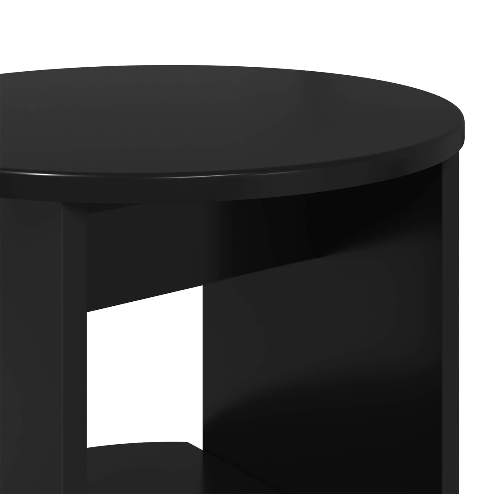 Armario auxiliar Negro 40 x 40 x 100 cm Madera de ingeniería