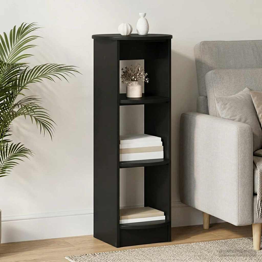 Armario auxiliar Negro 40 x 40 x 100 cm Madera de ingeniería