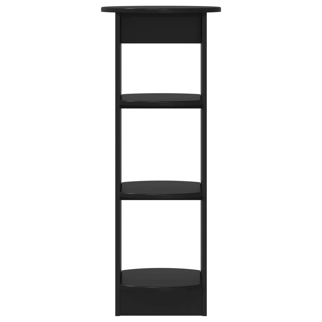 Armario auxiliar Negro 40 x 40 x 100 cm Madera de ingeniería