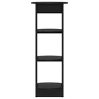 Armario auxiliar Negro 40 x 40 x 100 cm Madera de ingeniería
