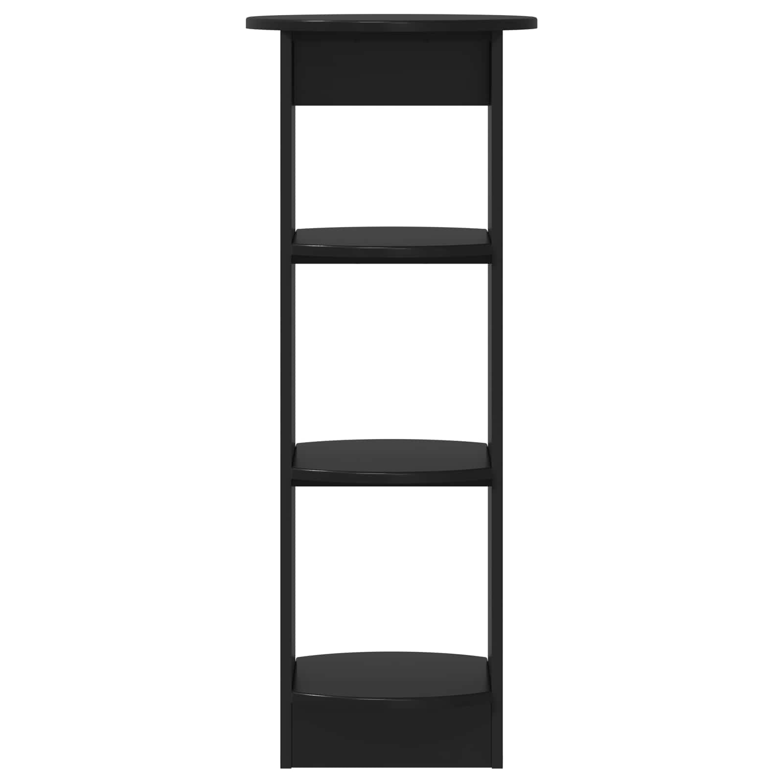 Armario auxiliar Negro 40 x 40 x 100 cm Madera de ingeniería