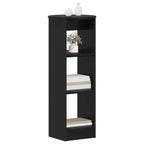 Armario auxiliar Negro 40 x 40 x 100 cm Madera de ingeniería
